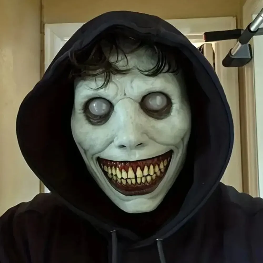 Creepy Halloween Mask Smiling Demon Horror Cosplay Costume Halloween Clown NEW